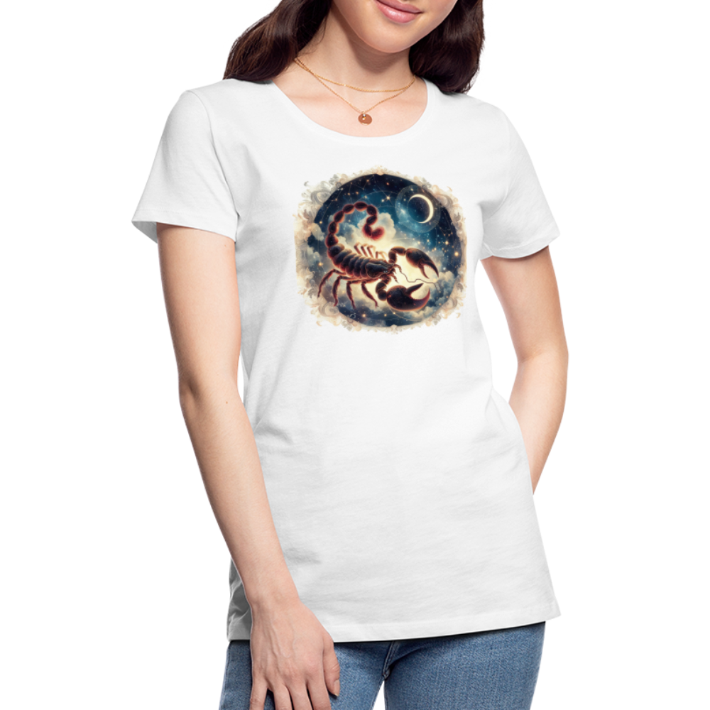 Women’s Mythical Scorpio Premium T-Shirt - white