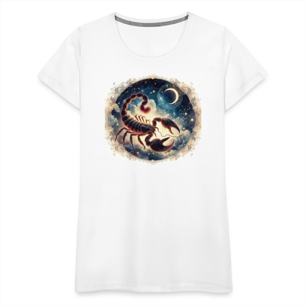 Women’s Mythical Scorpio Premium T-Shirt - white