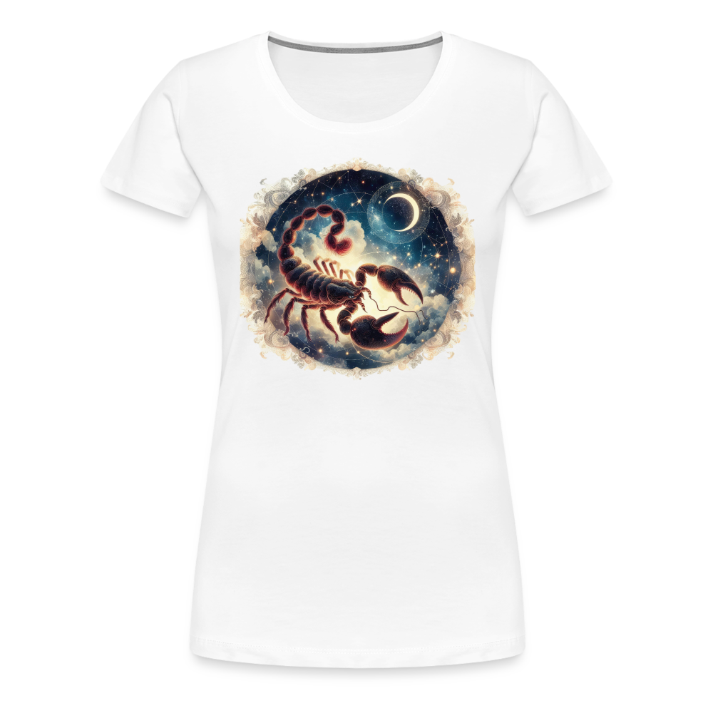 Women’s Mythical Scorpio Premium T-Shirt - white