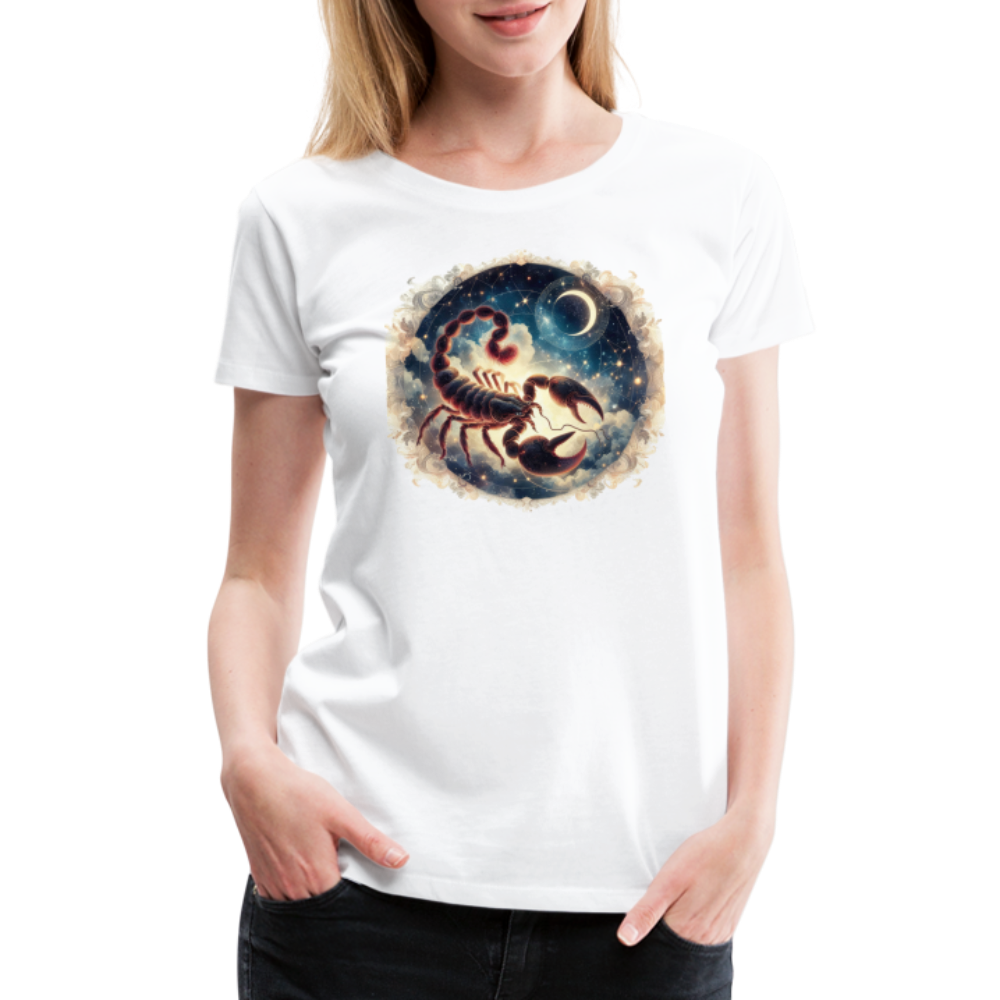 Women’s Mythical Scorpio Premium T-Shirt - white