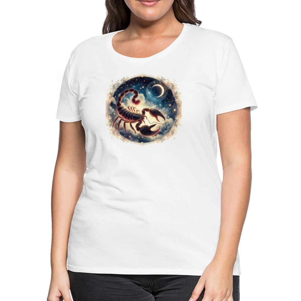 Women’s Mythical Scorpio Premium T-Shirt - white