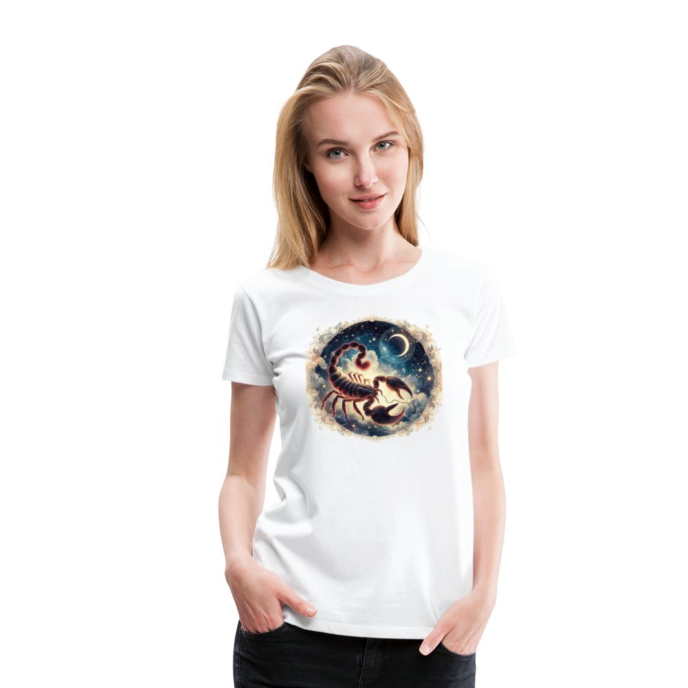 Women’s Mythical Scorpio Premium T-Shirt - white