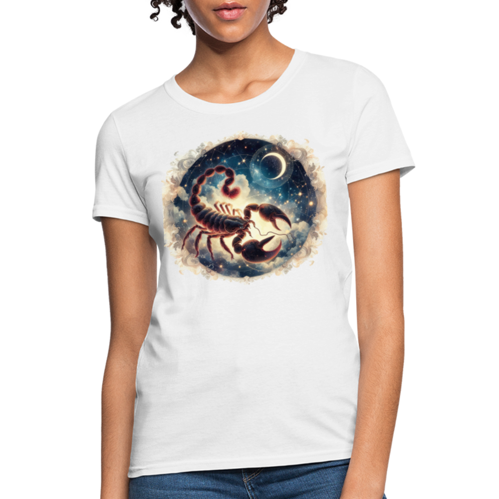 Women's Mythical Scorpio T-Shirt - white