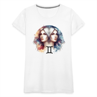 Thumbnail for Women’s Mythical Gemini Premium T-Shirt - white