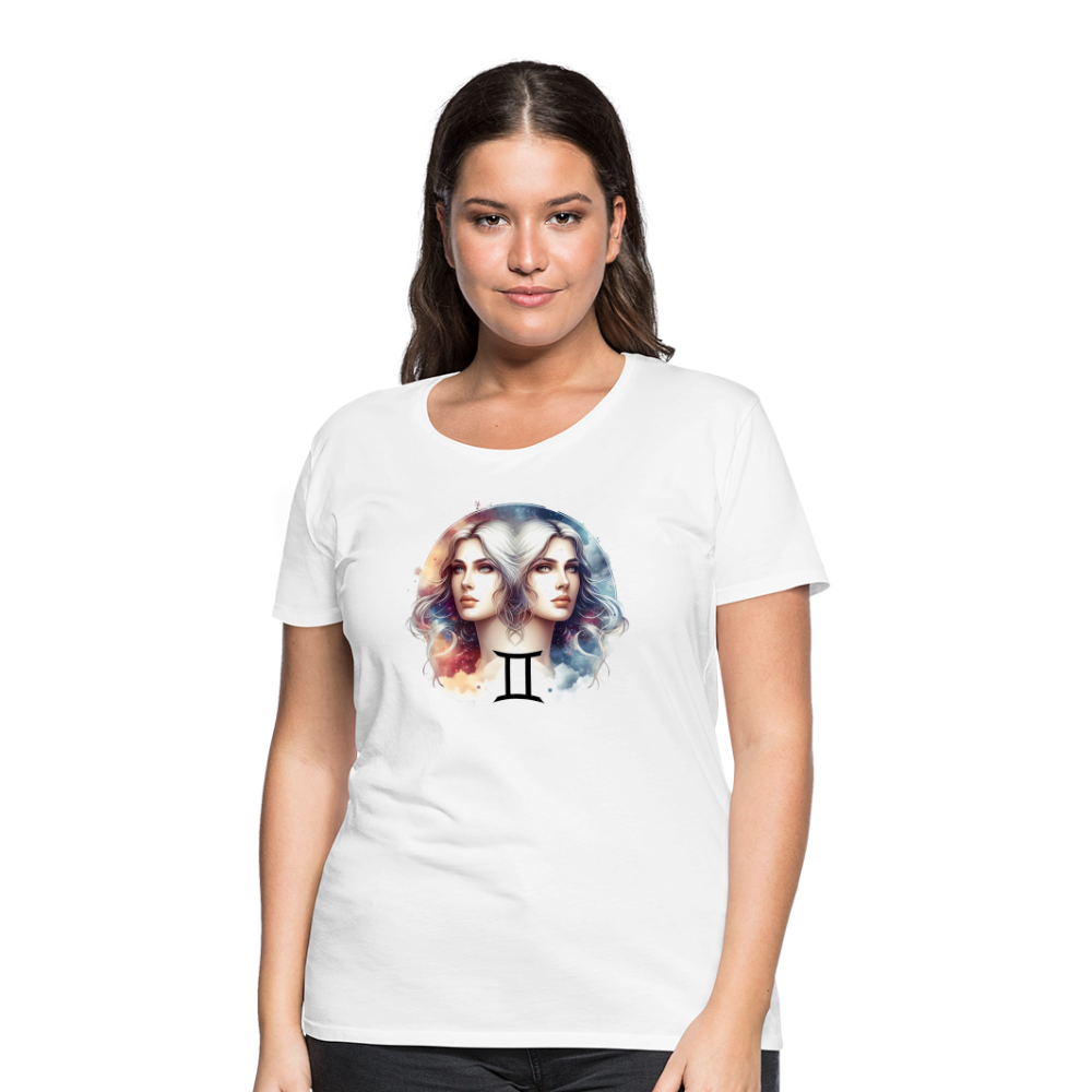 Women’s Mythical Gemini Premium T-Shirt - white