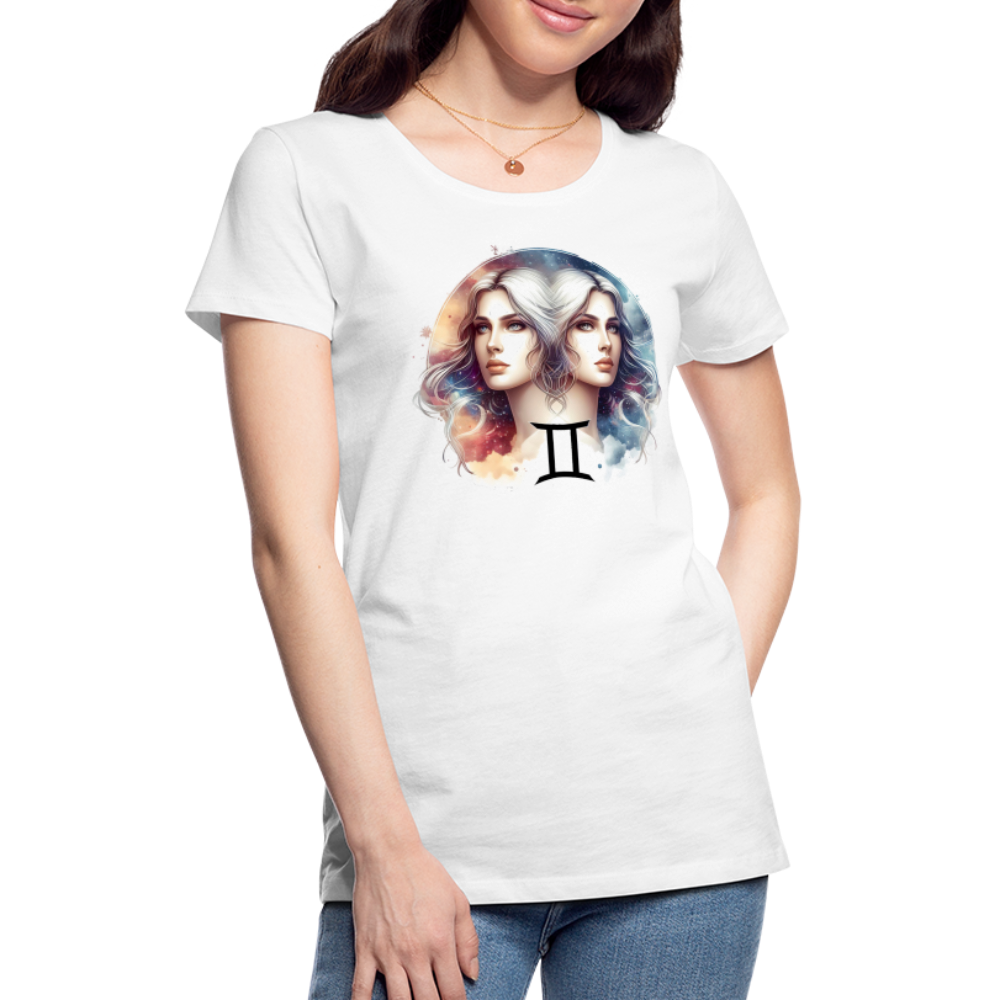 Women’s Mythical Gemini Premium T-Shirt - white