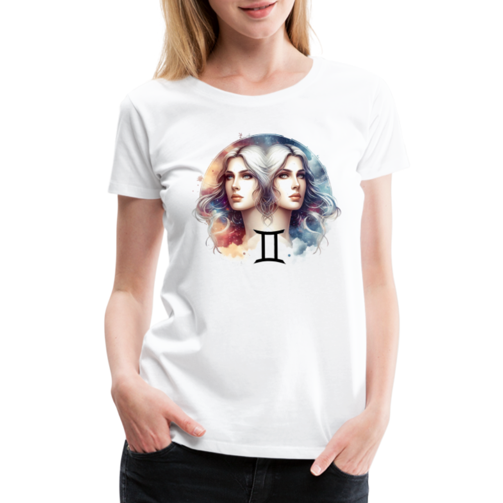 Women’s Mythical Gemini Premium T-Shirt - white