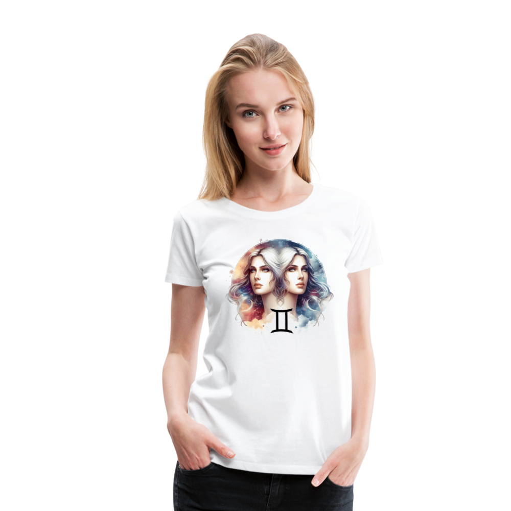 Women’s Mythical Gemini Premium T-Shirt - white