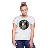 Thumbnail for Women's Mythical Capricorn Relaxed Fit T-Shirt - white