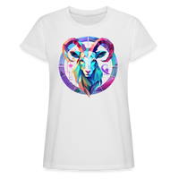 Thumbnail for Women's Mythical Aries Relaxed Fit T-Shirt - white