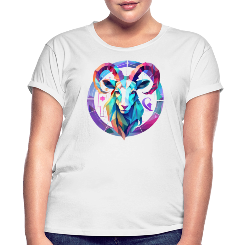 Women's Mythical Aries Relaxed Fit T-Shirt - white