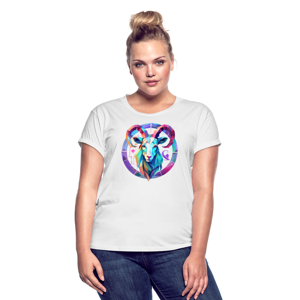 Women's Mythical Aries Relaxed Fit T-Shirt - white