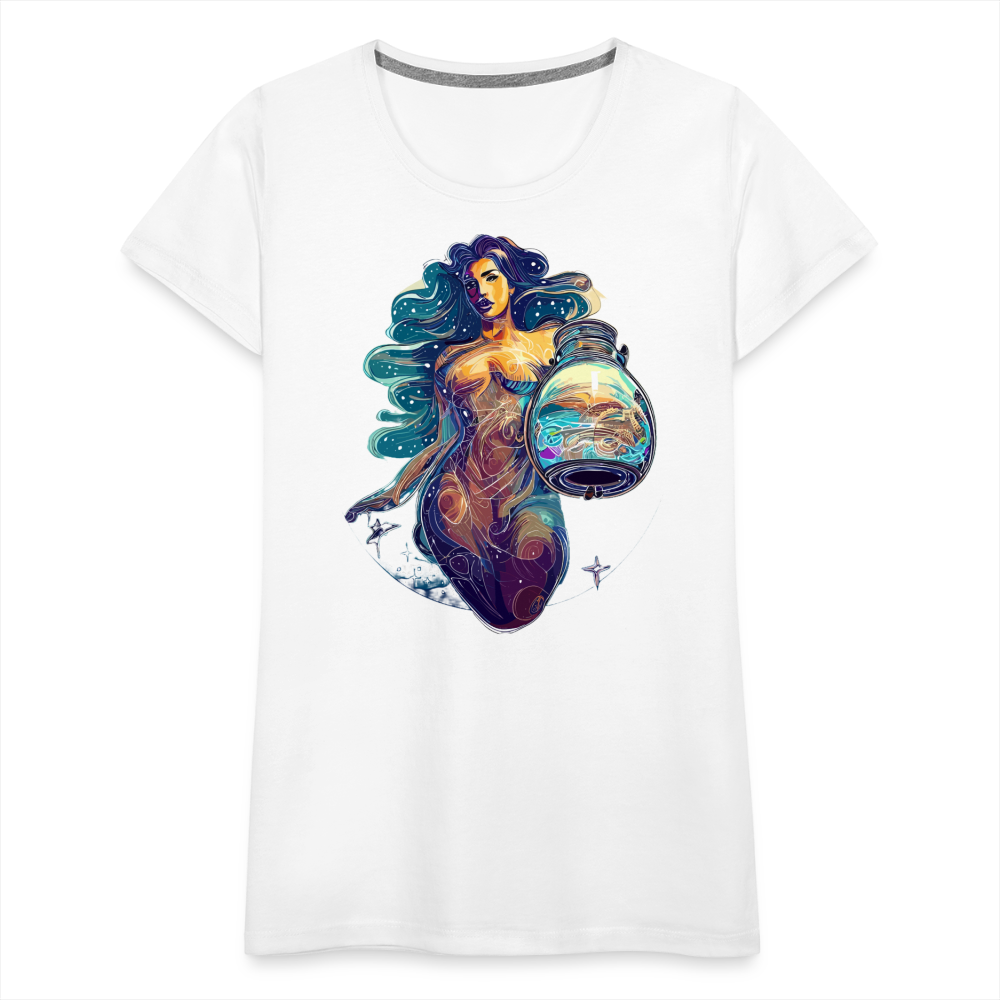 Women’s Mythical Aquarius Premium T-Shirt - white