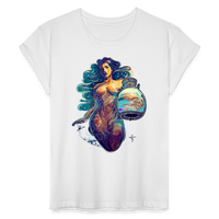 Thumbnail for Women's Mythical Aquarius Relaxed Fit T-Shirt - white