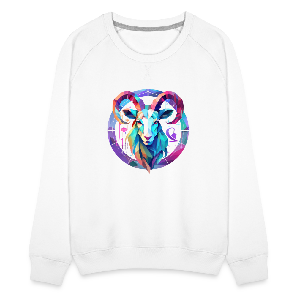 Women’s Mythical Aries Premium Sweatshirt - white
