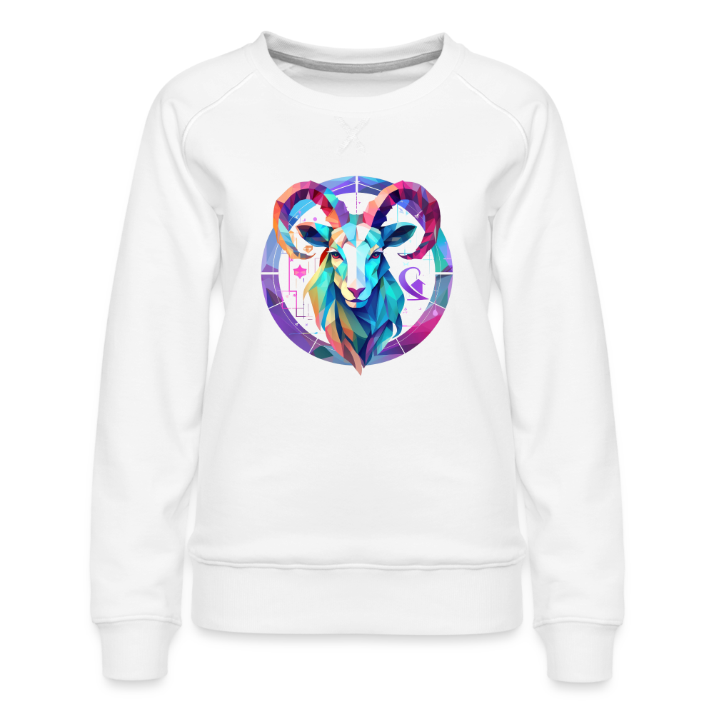 Women’s Mythical Aries Premium Sweatshirt - white