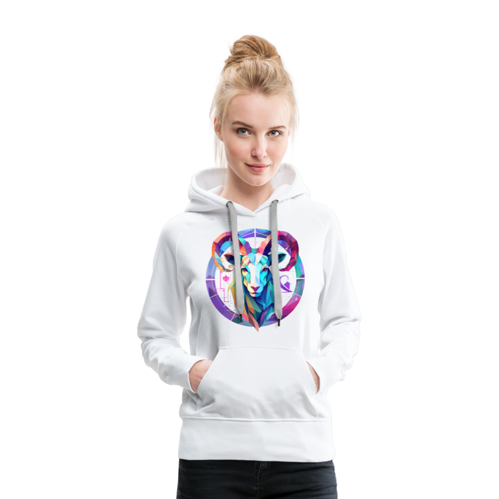 Women’s Mythical Aries Premium Hoodie - white