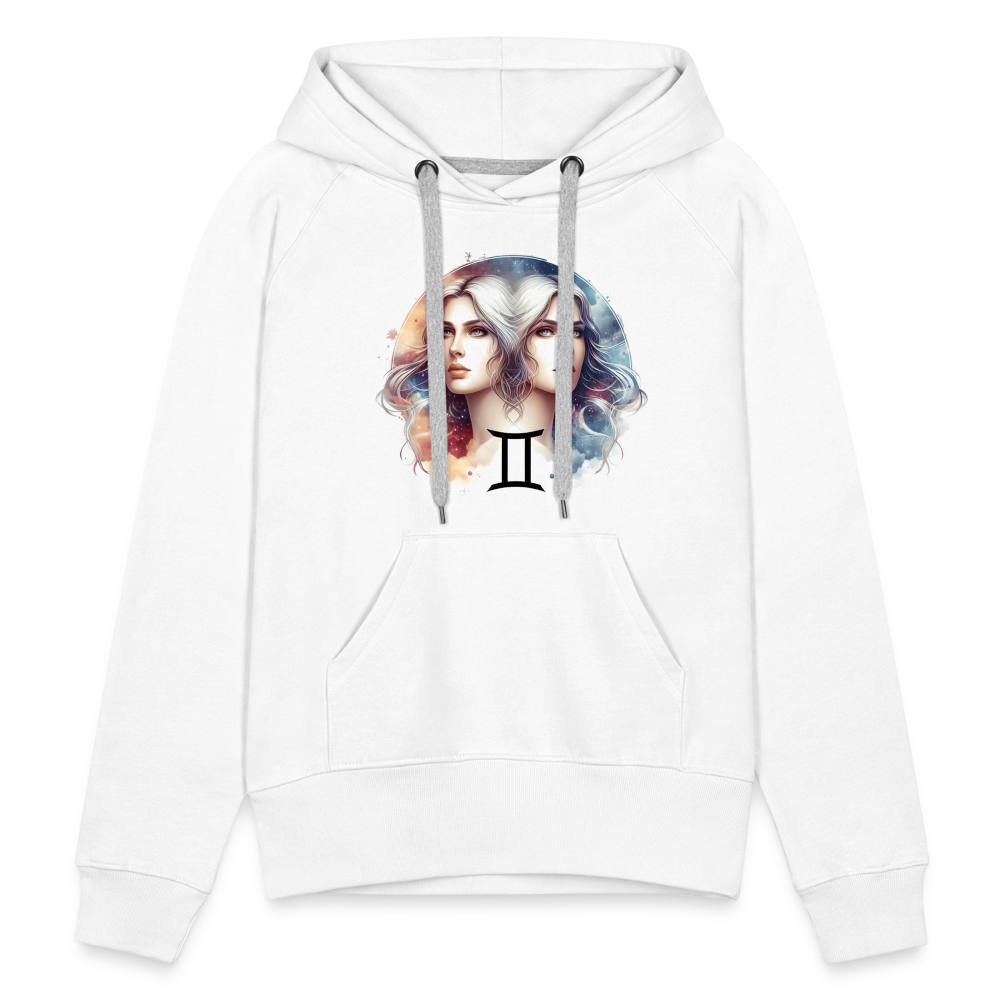 Women’s Mythical Gemini Premium Hoodie - white