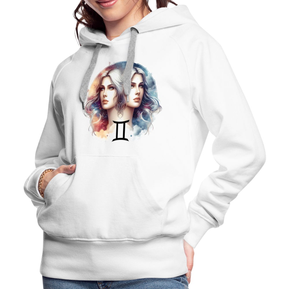 Women’s Mythical Gemini Premium Hoodie - white