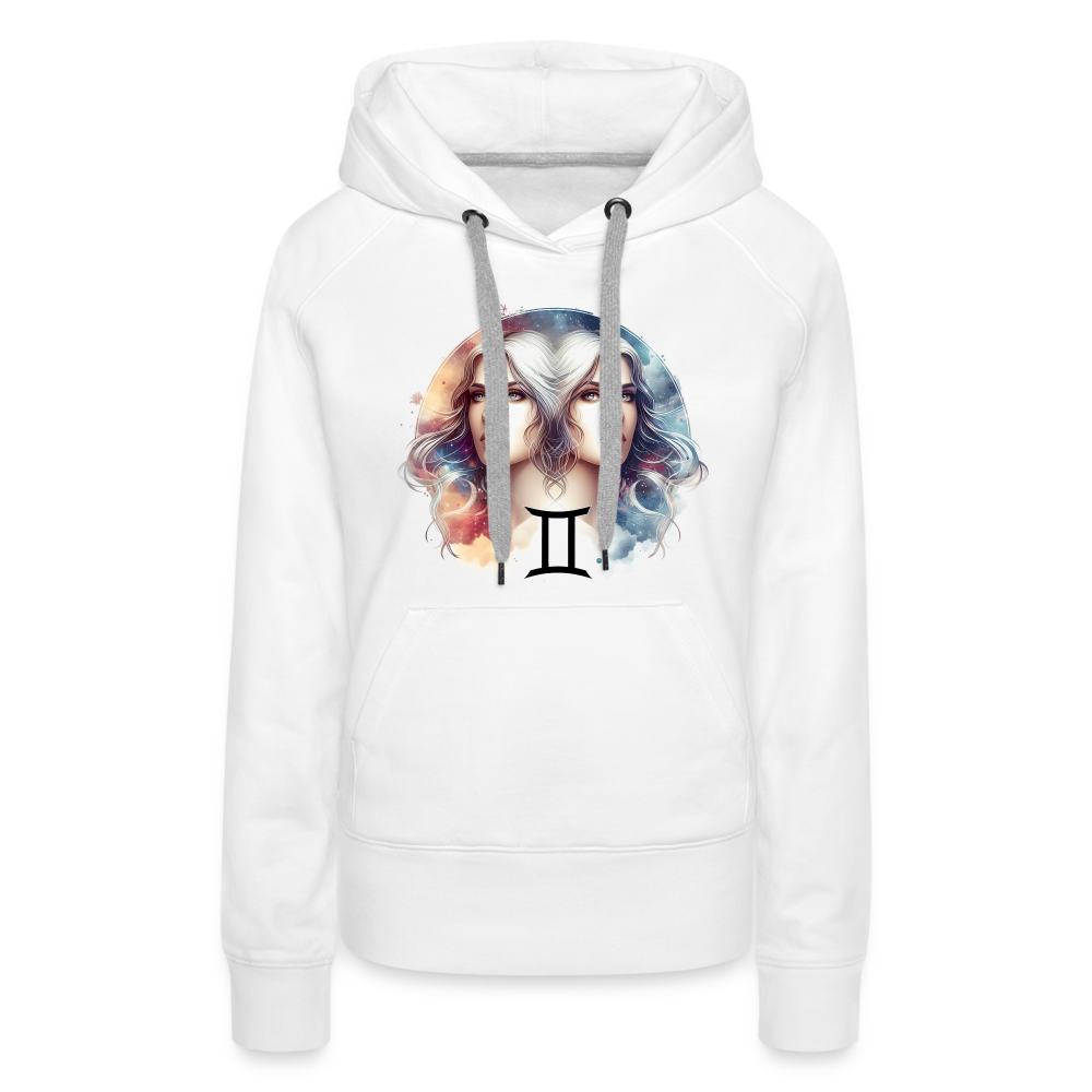 Women’s Mythical Gemini Premium Hoodie - white