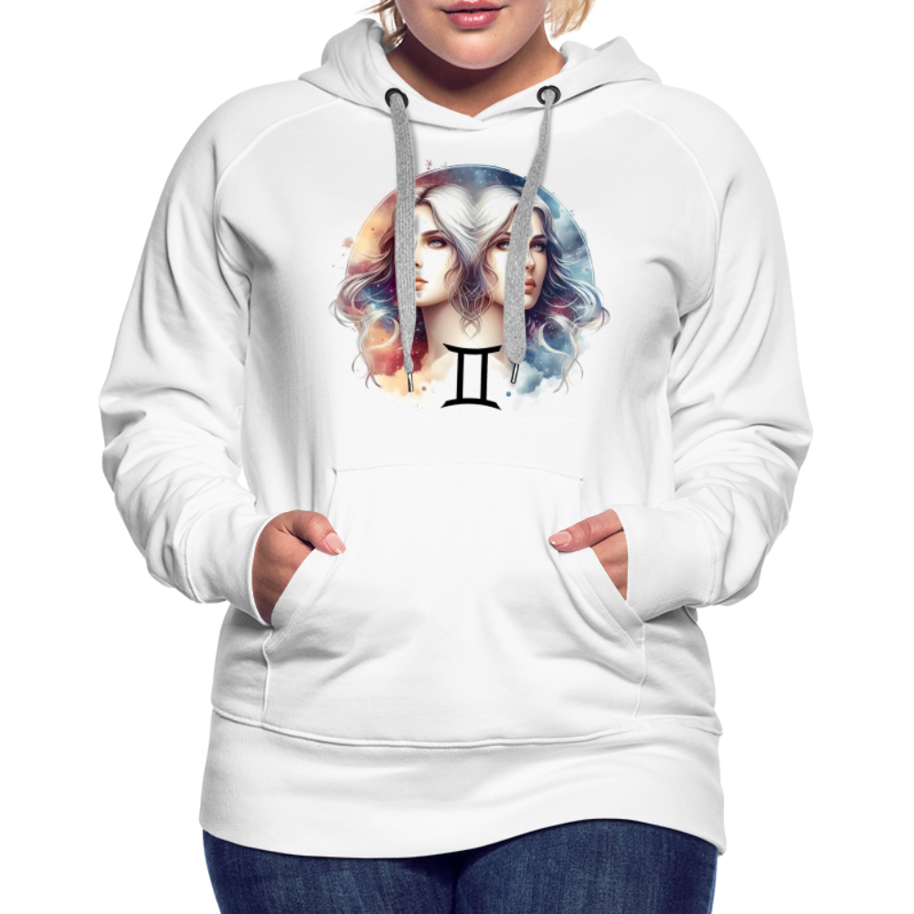 Women’s Mythical Gemini Premium Hoodie - white