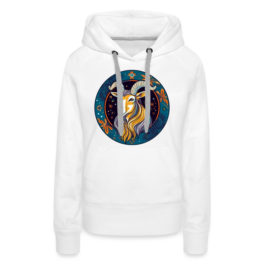 Women’s Mythical Capricorn Premium Hoodie - white