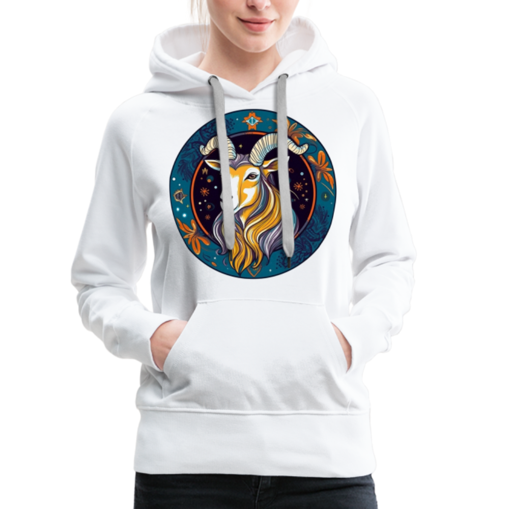 Women’s Mythical Capricorn Premium Hoodie - white