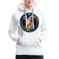 Thumbnail for Women’s Mythical Capricorn Premium Hoodie - white