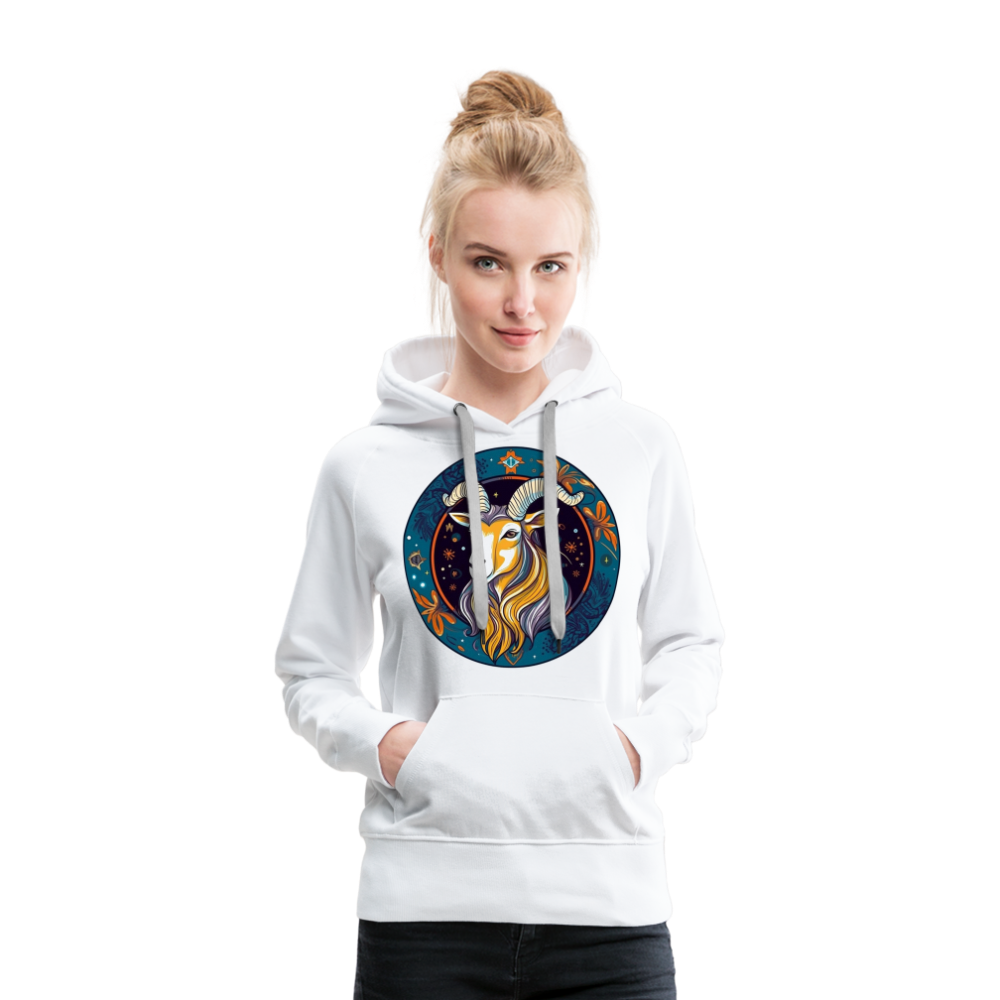 Women’s Mythical Capricorn Premium Hoodie - white