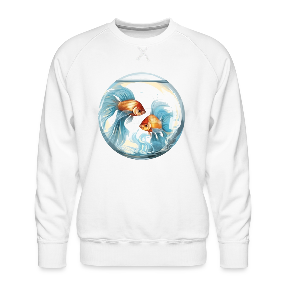 Men’s Mythical Pisces Premium Sweatshirt - white