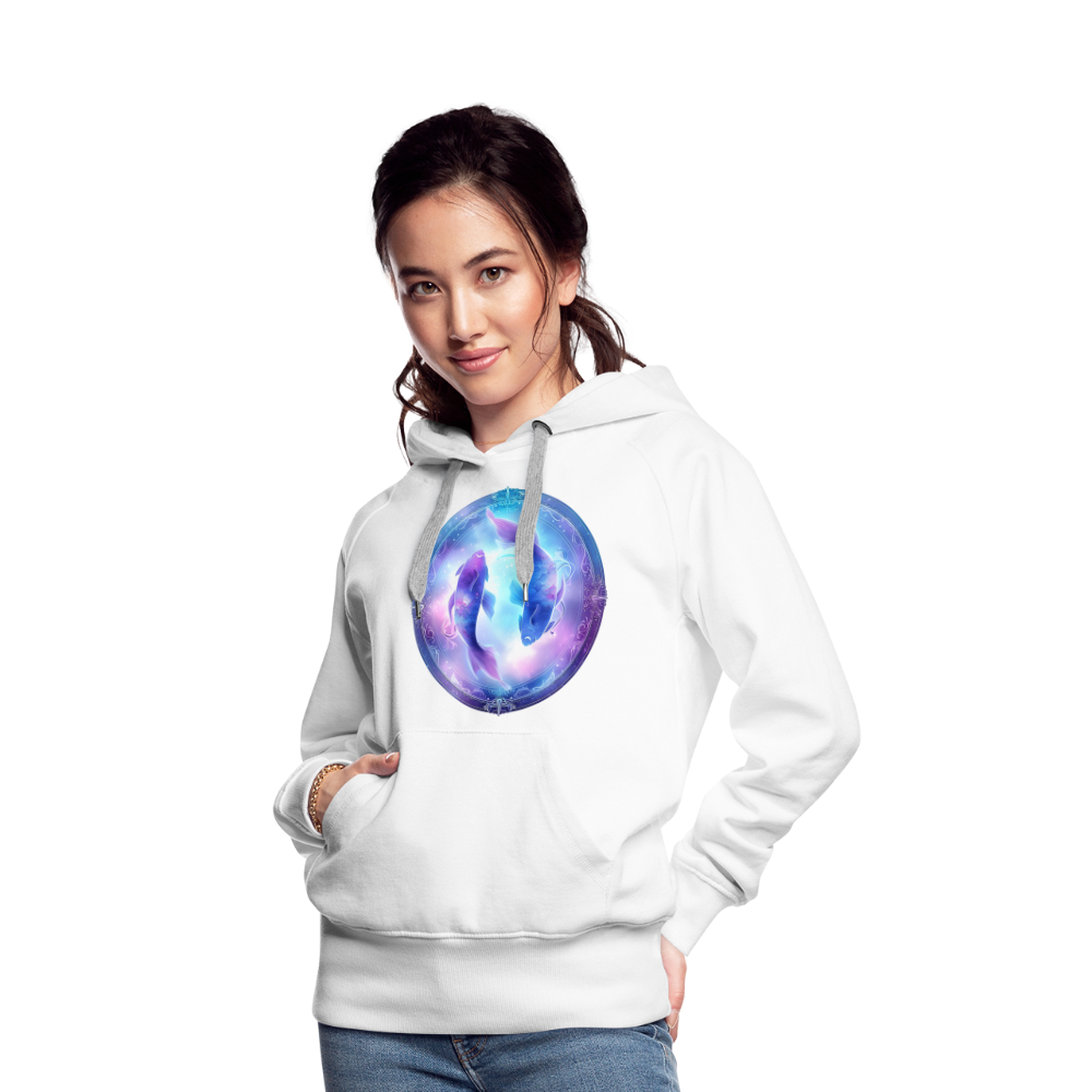 Women’s Mythical Pisces Premium Hoodie - white