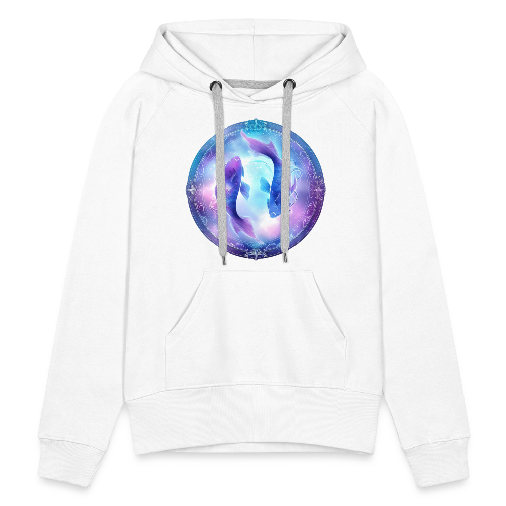 Women’s Mythical Pisces Premium Hoodie - white