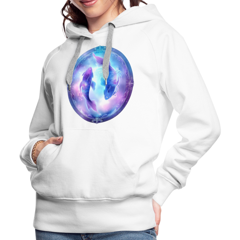 Women’s Mythical Pisces Premium Hoodie - white