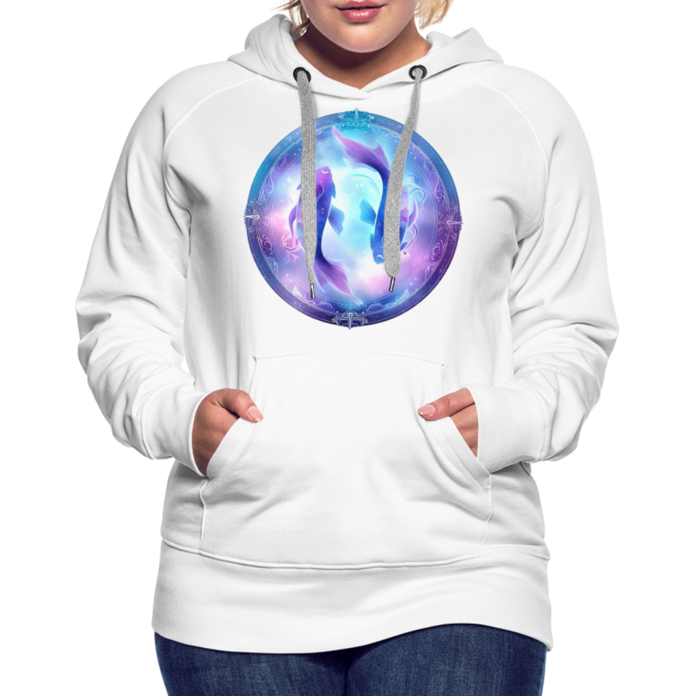 Women’s Mythical Pisces Premium Hoodie - white