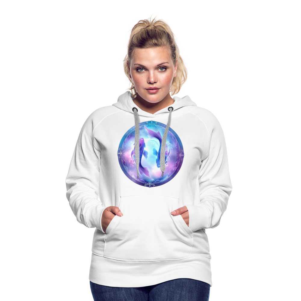 Women’s Mythical Pisces Premium Hoodie - white