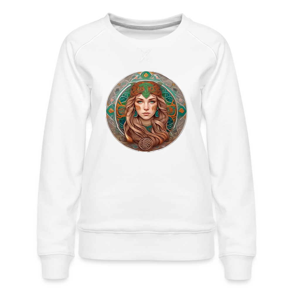 Women’s Mythical Virgo Premium Sweatshirt - white