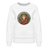 Thumbnail for Women’s Mythical Virgo Premium Sweatshirt - white