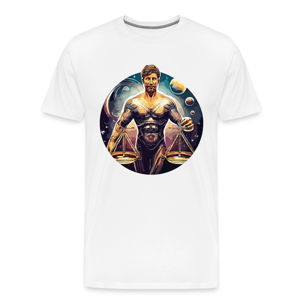 Men's Mythical Libra Premium T-Shirt - white