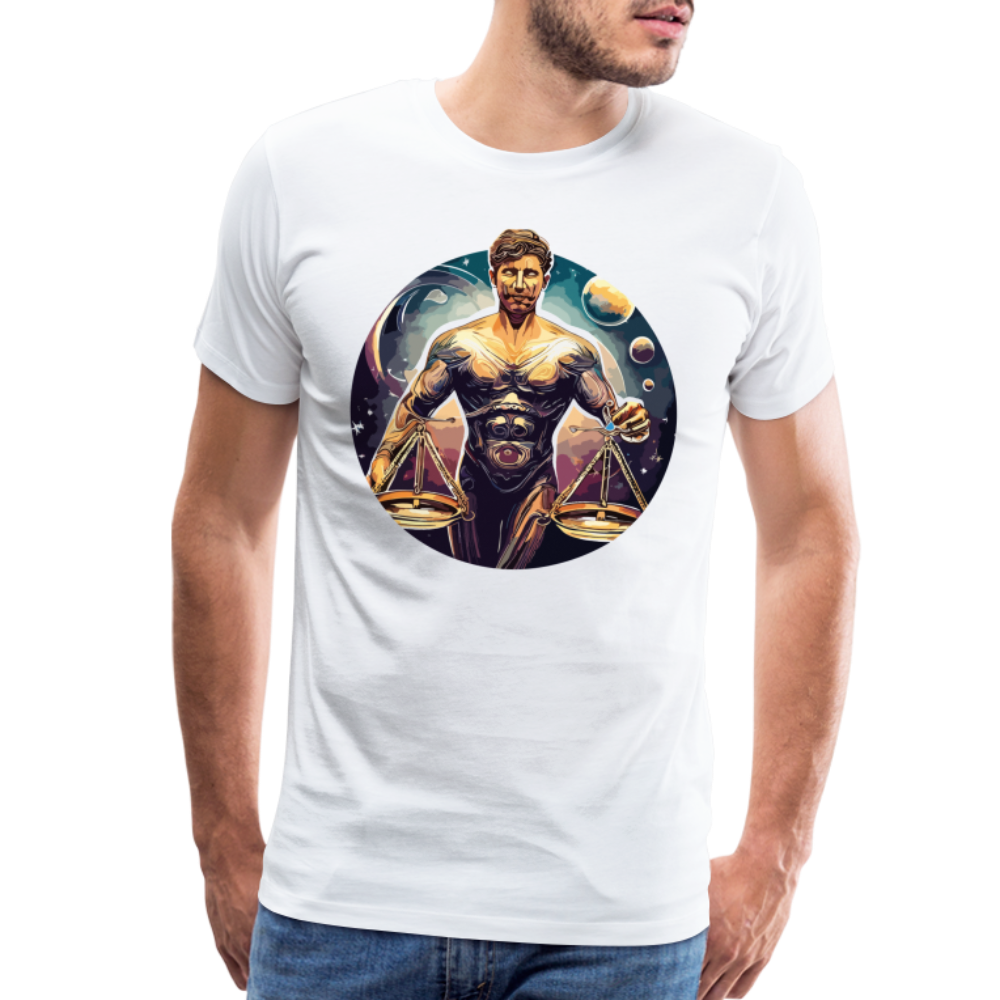 Men's Mythical Libra Premium T-Shirt - white