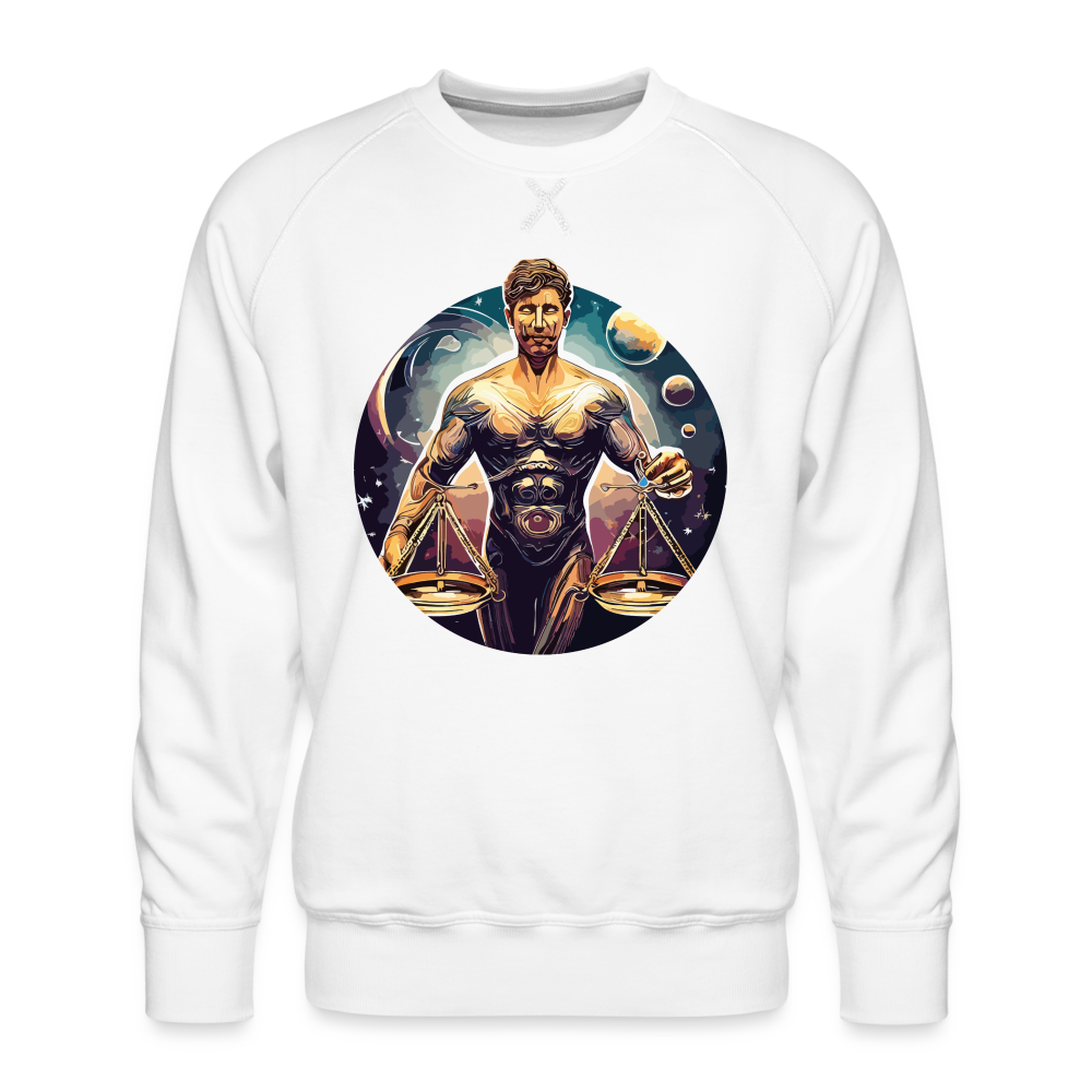 Men’s Mythical Libra Premium Sweatshirt - white