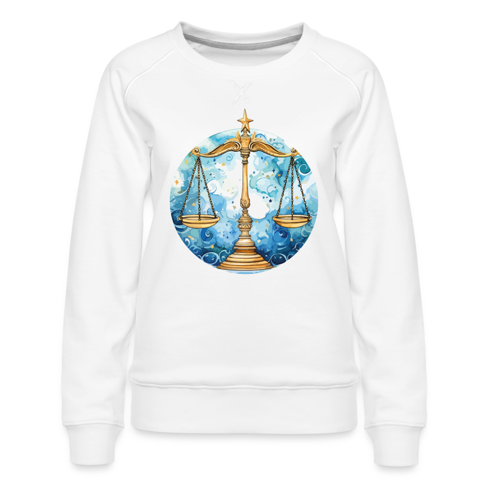 Women’s Mythical Libra Premium Sweatshirt - white