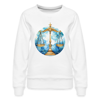 Thumbnail for Women’s Mythical Libra Premium Sweatshirt - white