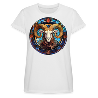 Thumbnail for Women's Mosaic Aries Relaxed Fit T-Shirt - white