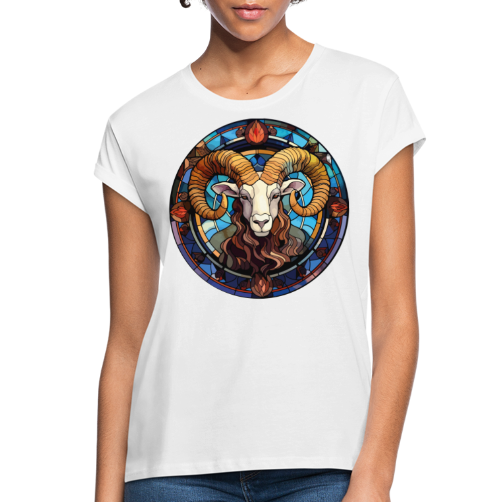 Women's Mosaic Aries Relaxed Fit T-Shirt - white