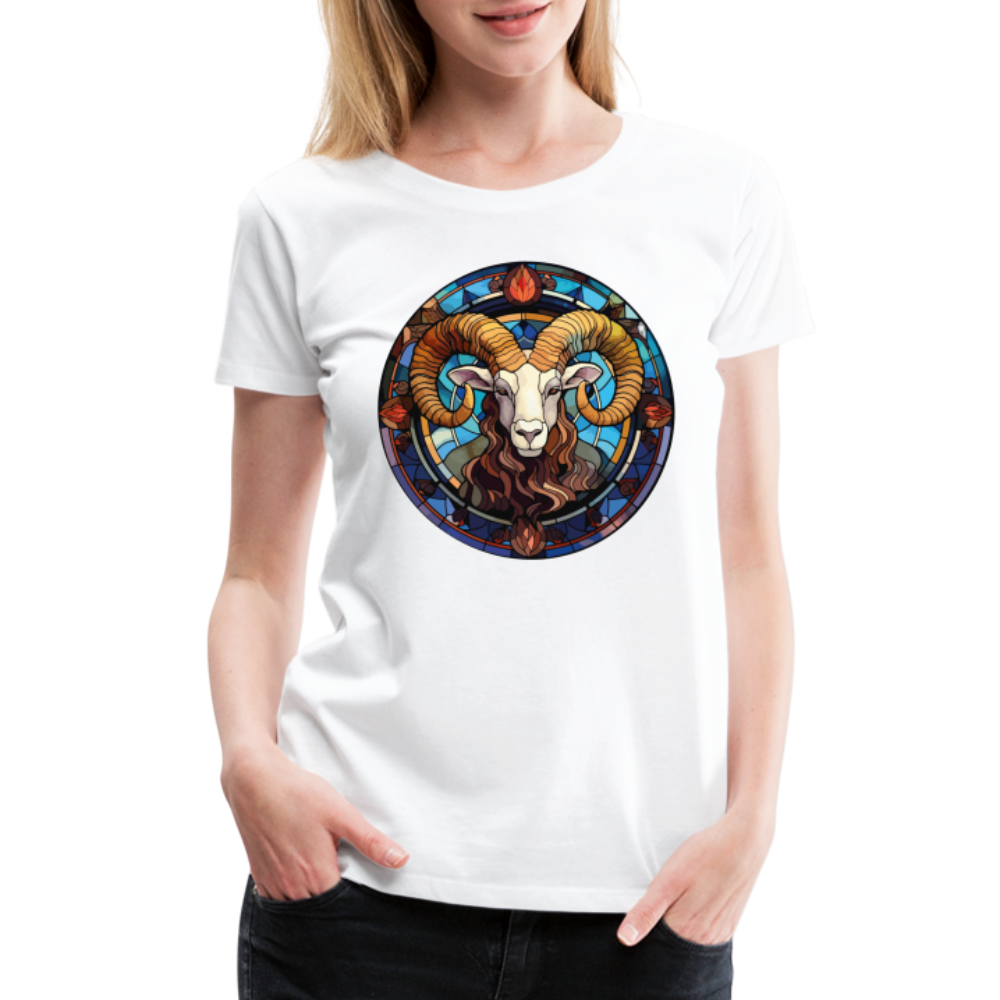 Women’s Mosaic Aries Premium T-Shirt - white