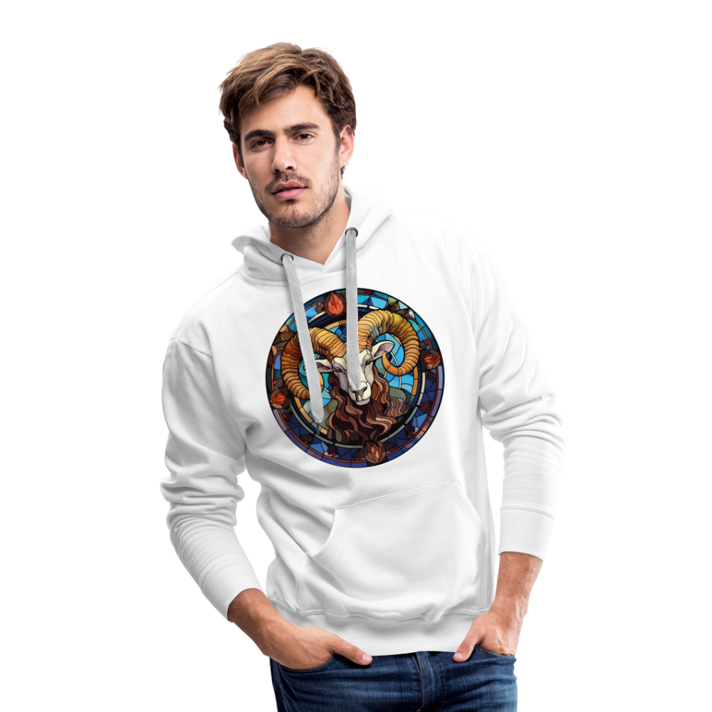 Men’s Mosaic Aries Premium Hoodie - white