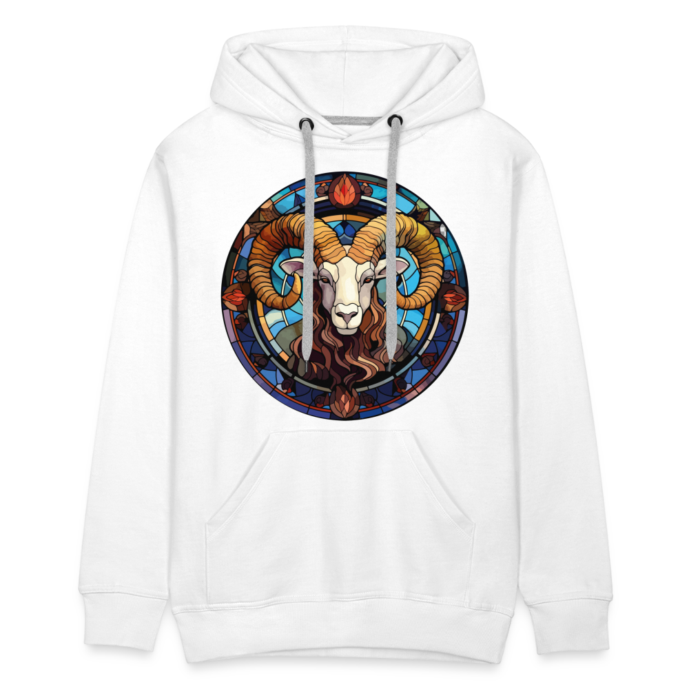 Men’s Mosaic Aries Premium Hoodie - white