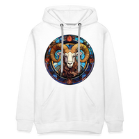 Thumbnail for Men’s Mosaic Aries Premium Hoodie - white