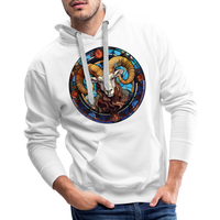 Thumbnail for Men’s Mosaic Aries Premium Hoodie - white