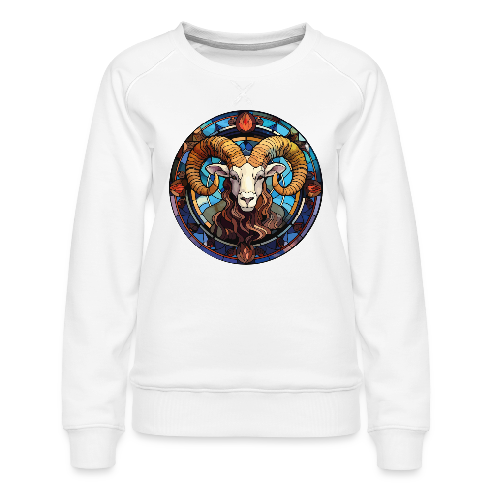 Women’s Mosaic Aries Premium Sweatshirt - white